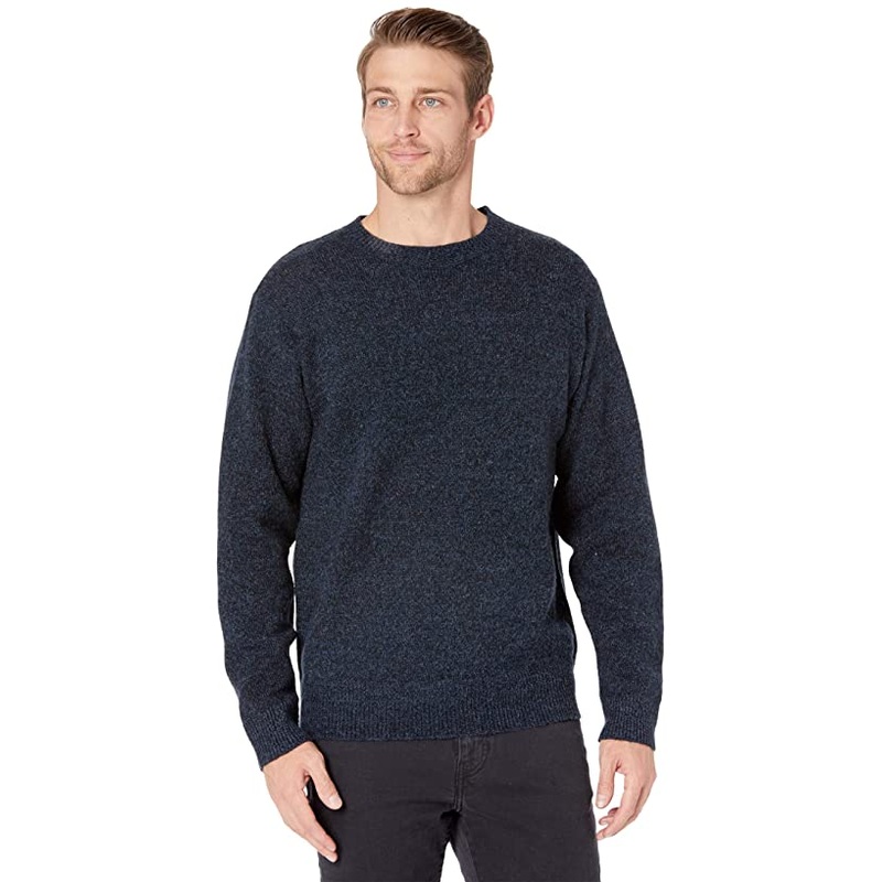 Pendleton Mens Shetland Crewneck Sweater Indigo Heather Blue 2XL