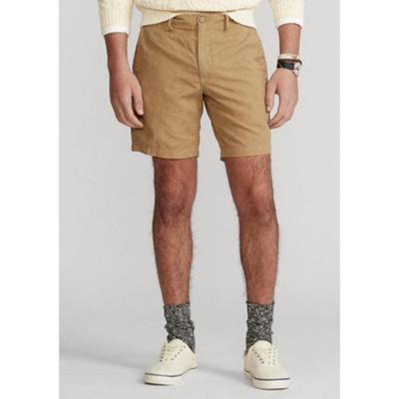 Polo Ralph Lauren Mens 8-Inch Straight Fit Shorts Luxury Tan 38