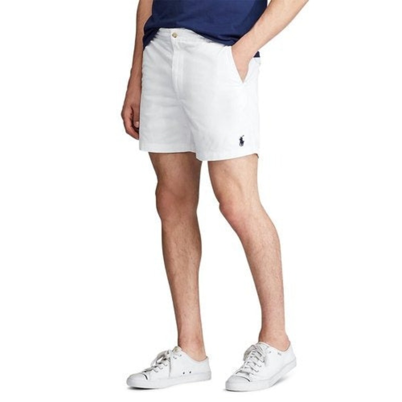 Ralph Lauren Men's 6" Polo Prepster Deckwash White Shorts XL Chinos