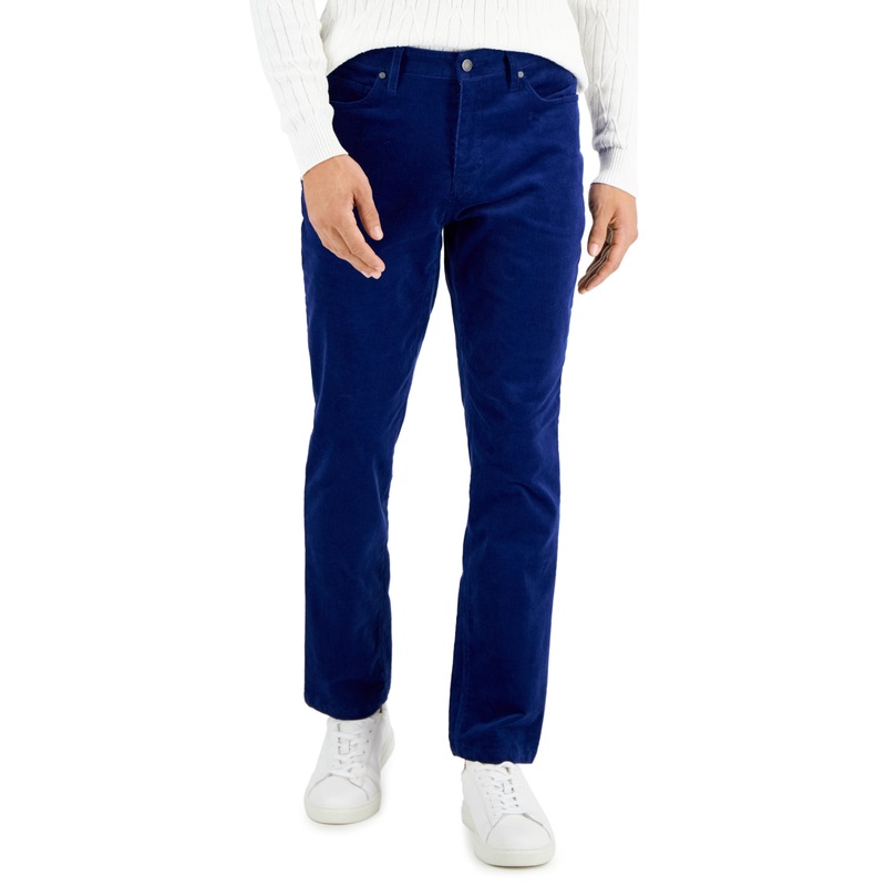 Alfani Men's Bellweather Blue Corduroy Pants 30 x 30