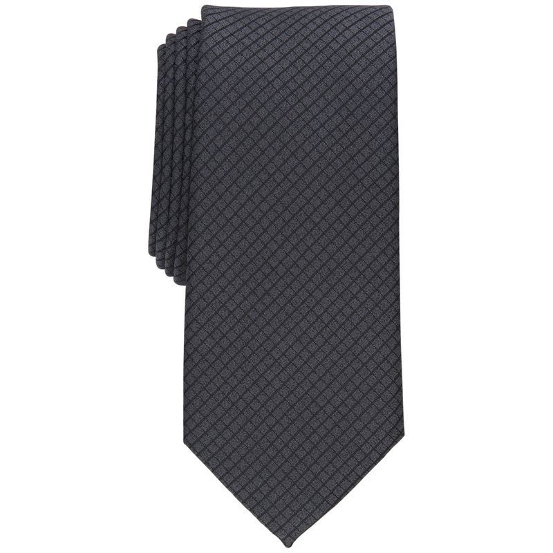Alfani Mens Grid Tie Black OS