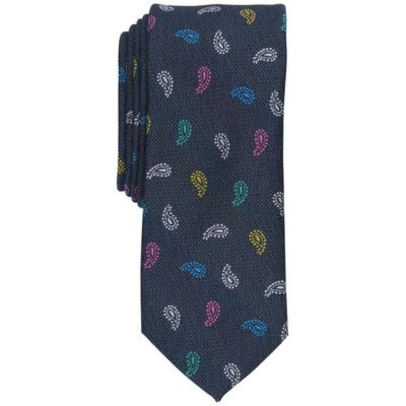 Bar Iii Men's Navy Pine Tie Necktie