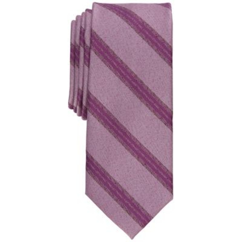 Bar Iii Men's Rex Stripe Tie  Pink Osfa Reg