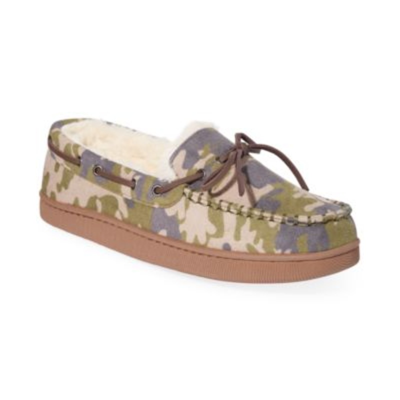 Club Room Men's Camo Slip Moccasins Small