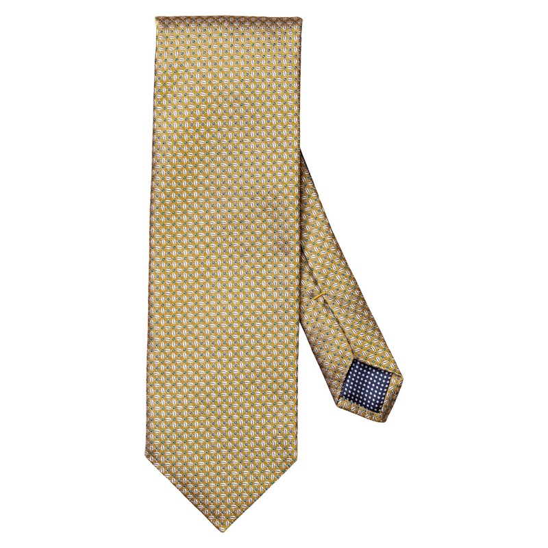 Eton Men's Geometric Silk Tie Necktie Gold