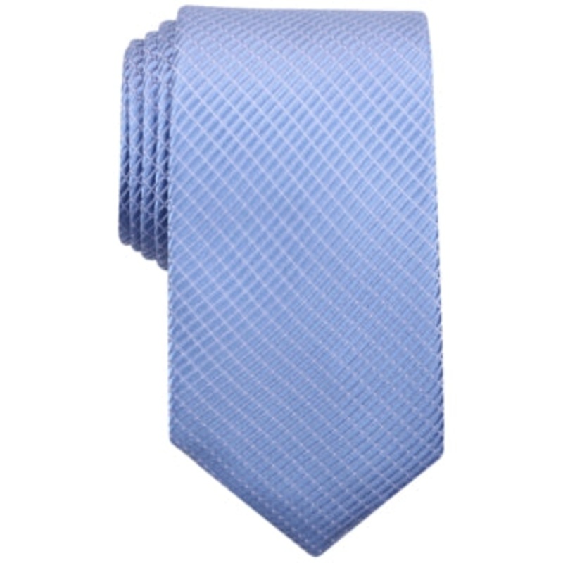 Nautica Men's Necktie Adrift Grid Classic Tie  Blue Osfa Reg