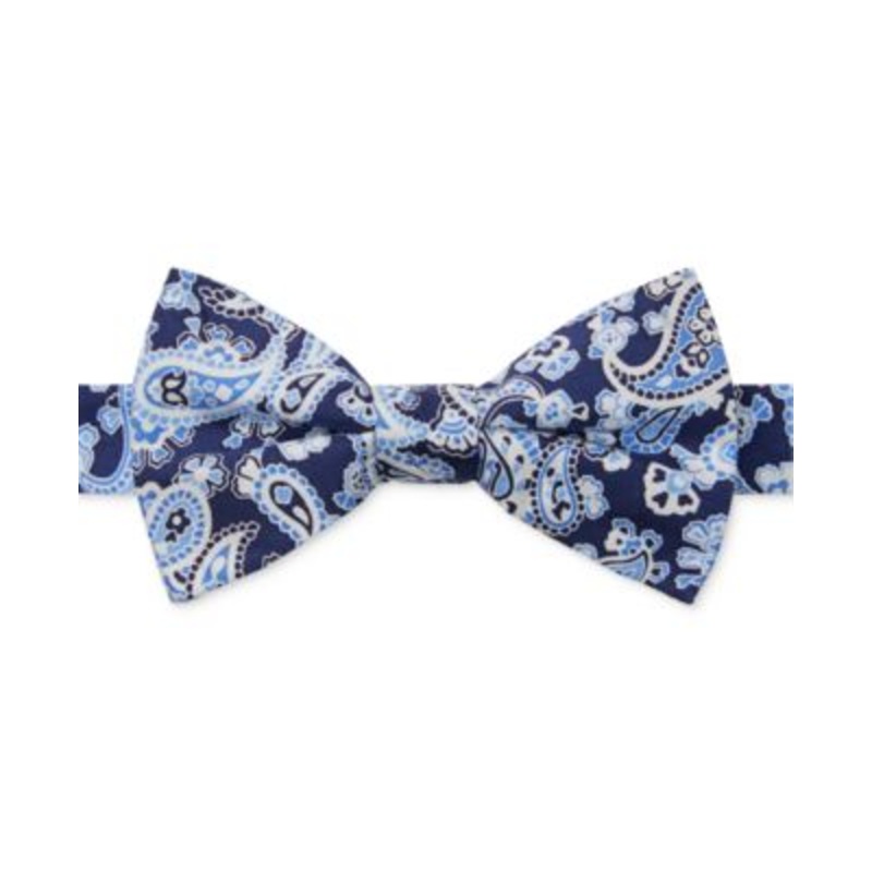 Tommy Hilfiger Howard Paisley Bow Tie  Navy Osfa Reg