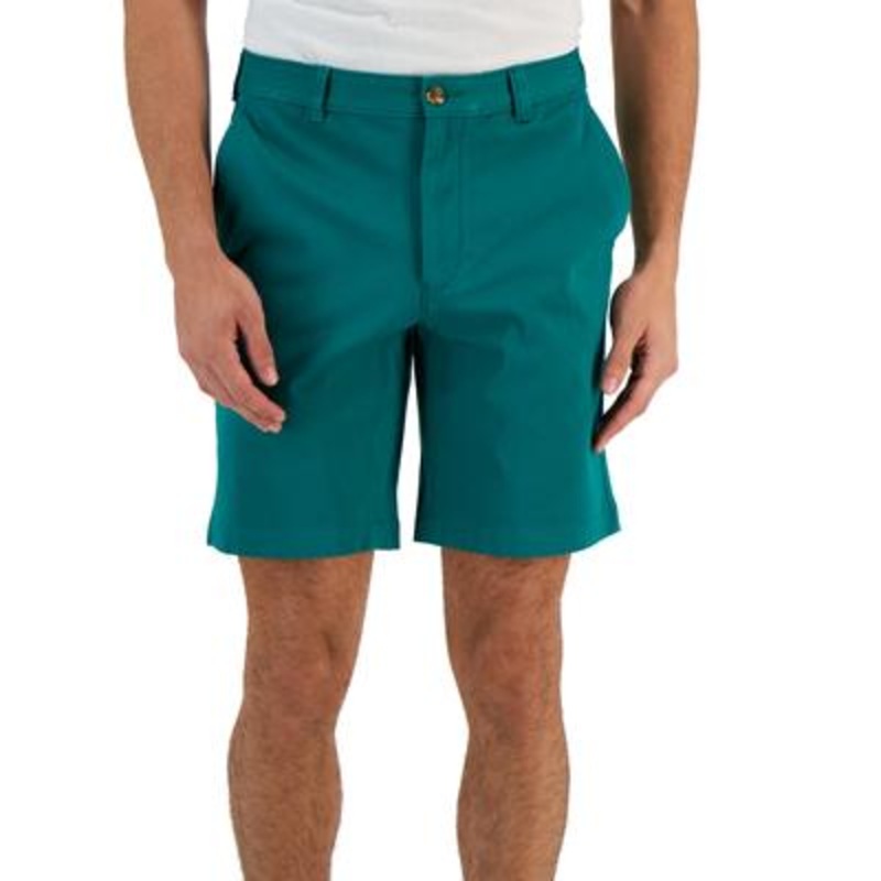 CLUB ROOM Mens Regular Fit 9" 4-Way Stretch Shorts Green 32