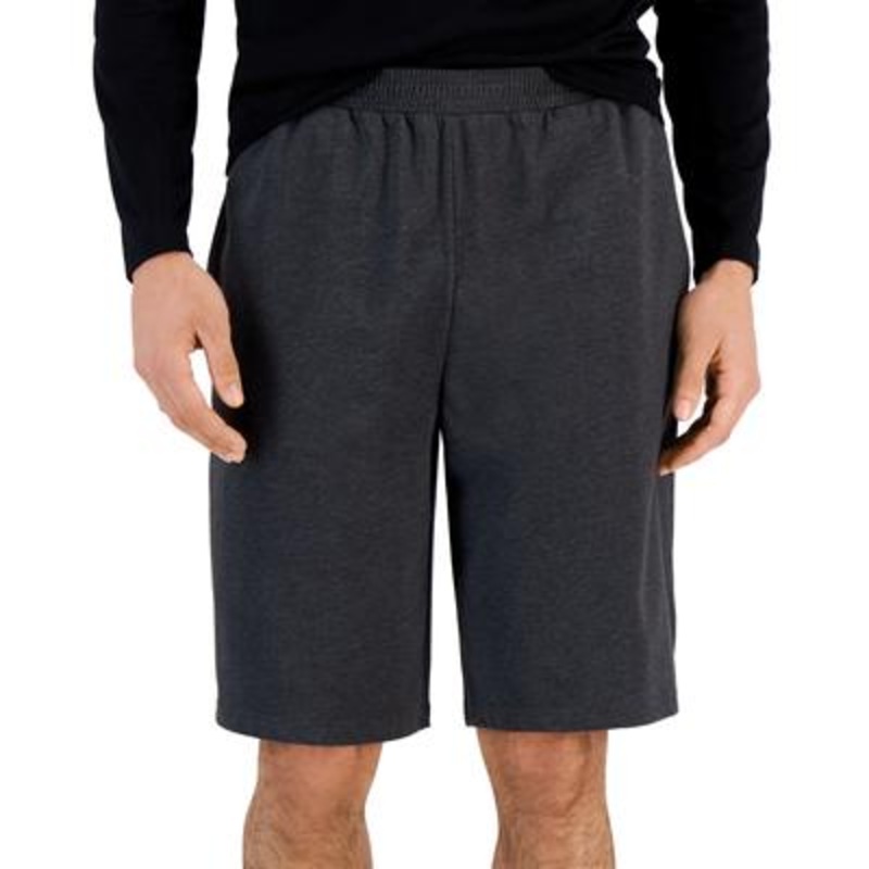 ID Ideology Mens Regular-Fit Jersey-Knit Shorts Charcoal XL