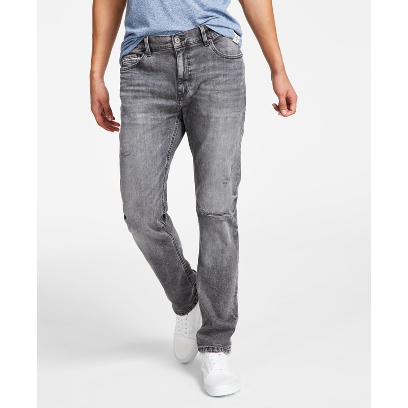 SUN STONE Men's Regular Fit Black Jeans 38