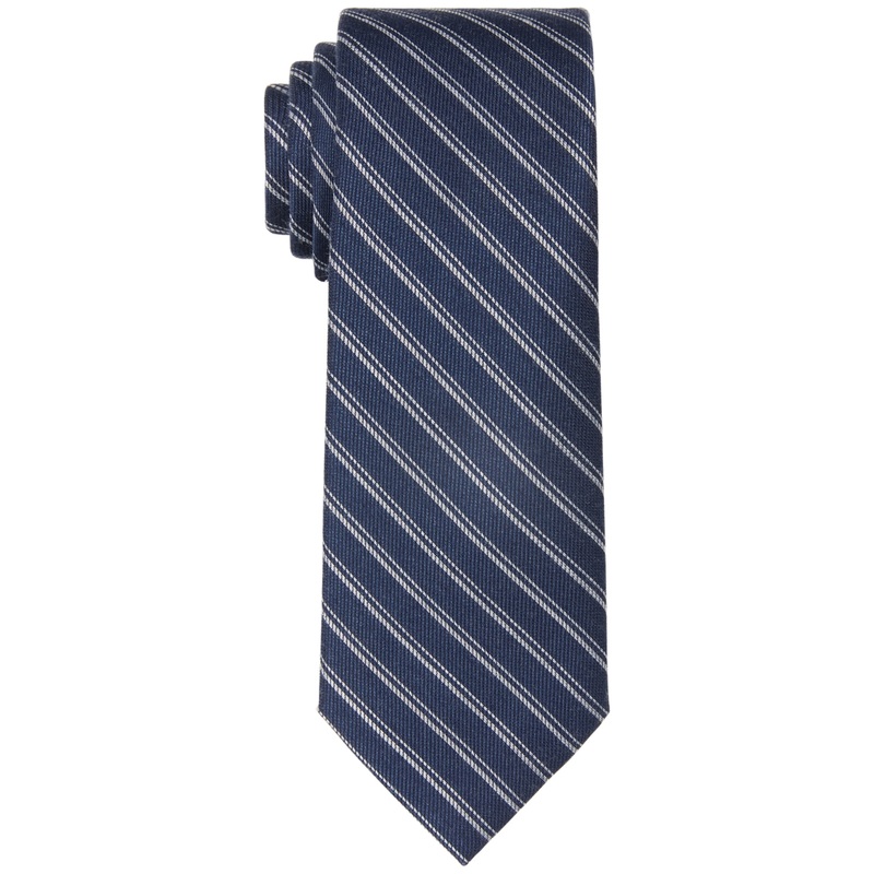 Tommy Hilfiger Men's Necktie Indigo Stripe Slim Tie Bright blue