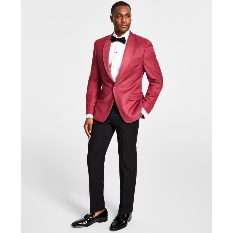 ALFANI Men's Slim-Fit Tuxedo Jacket Dusty Rose 38S