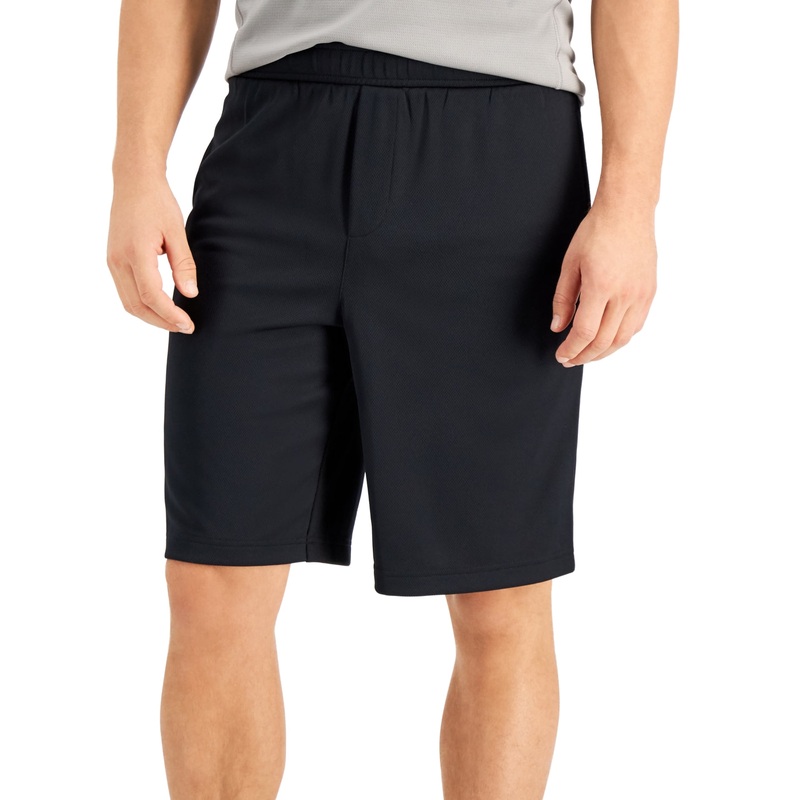 ID Ideology Mens Mesh Break Shorts Deep Black Large