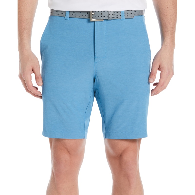 PGA TOUR Men's 4 Way Stretch Golf Shorts Blue Heather 40