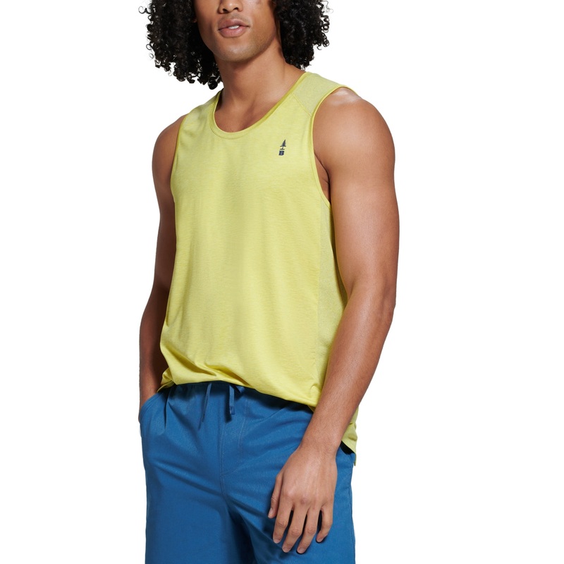 BASS OUTDOOR Men's Cliff Core Base Layer Tank Sulpher Spring Yellow XL