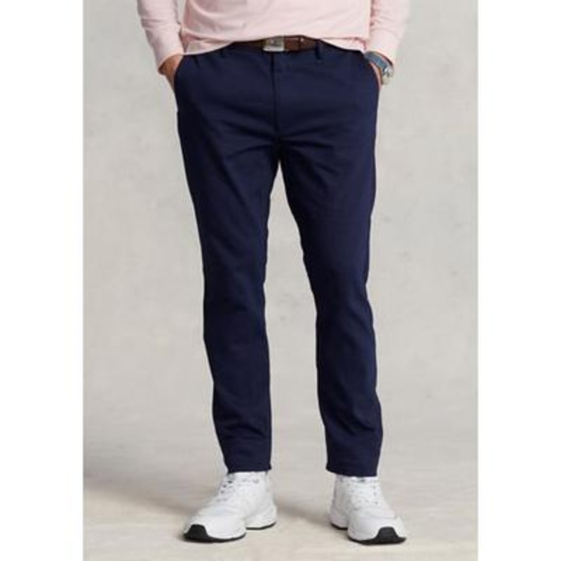 Polo Ralph Lauren Mens Slim Fit Stretch Dobby Pants Navy Blue 32 x 30