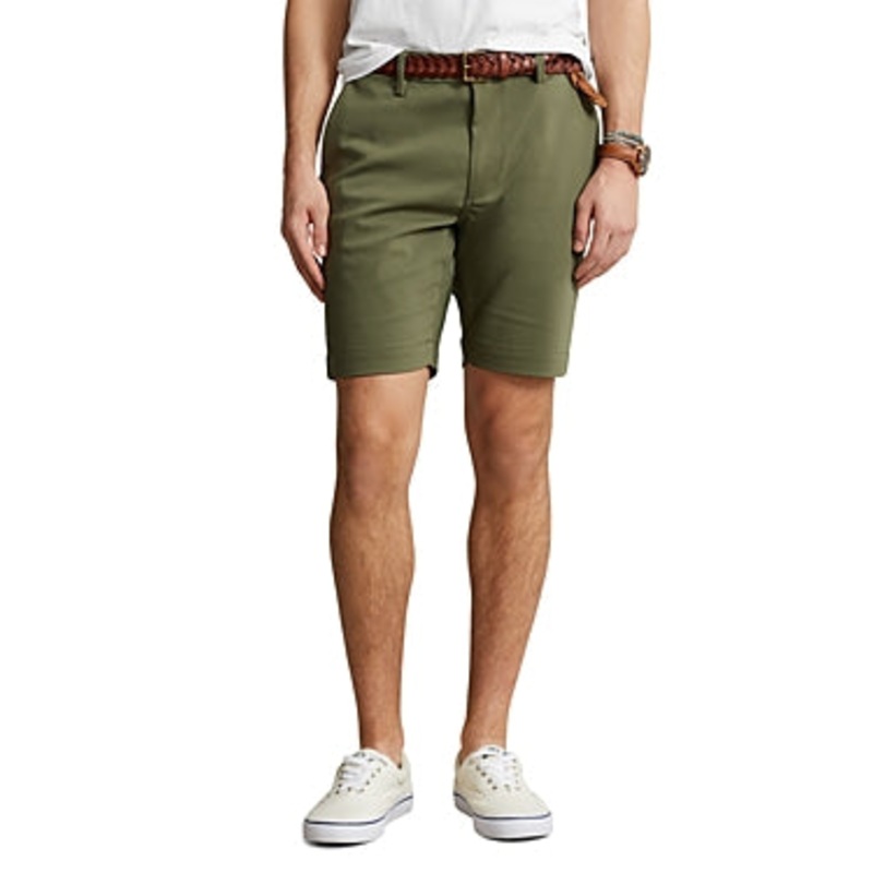 Ralph Lauren Men's Slim Fit Dobby Shorts Army Olive Green 30