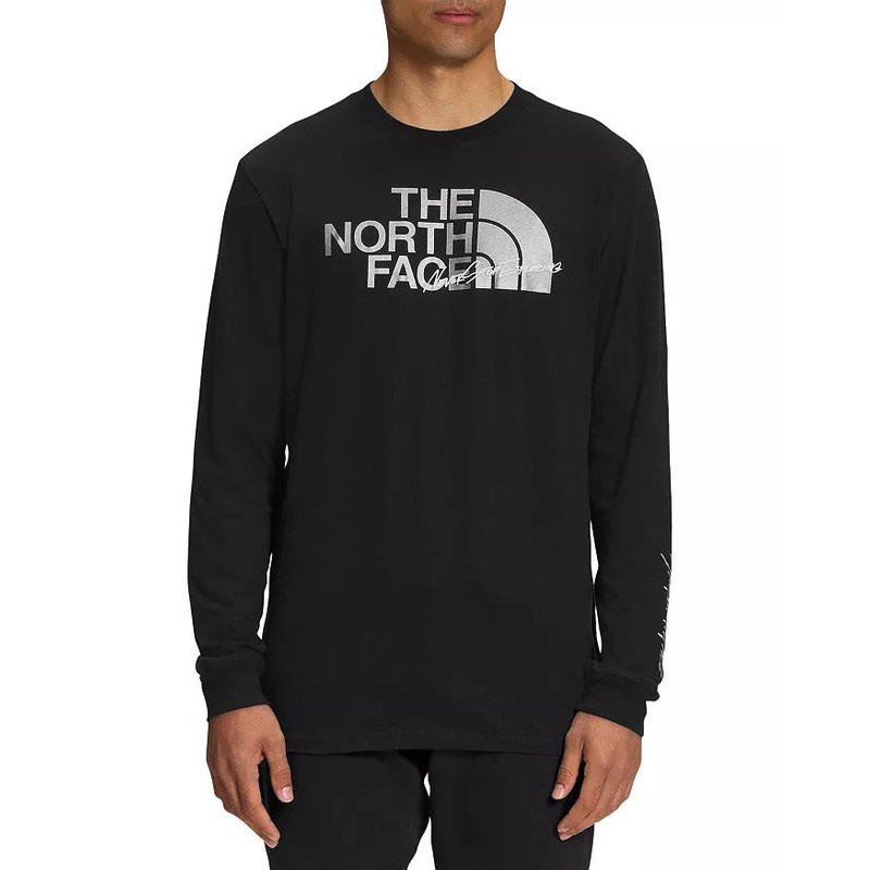 The North Face Mens Long Sleeve Graphic Crewneck T Shirt Black 2XL