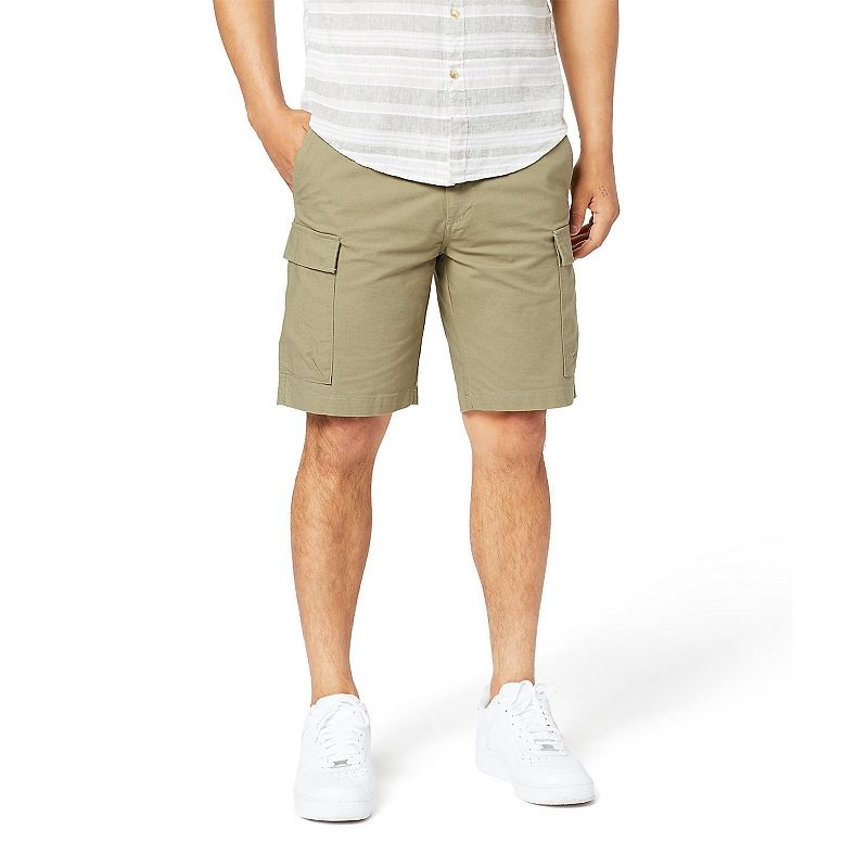 DOCKERS Men's Big & Tall Straight-Fit Smart 360 Stretch 9" Cargo Shorts Green 44
