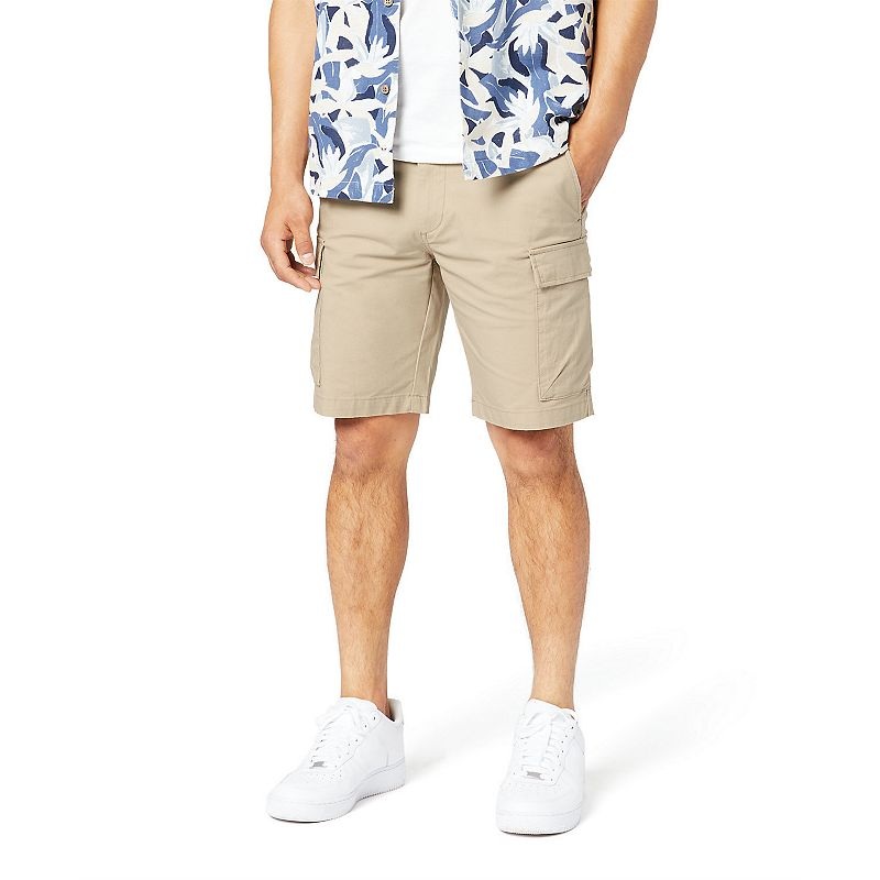 DOCKERS Men's Straight-Fit Smart 360 Tech Stretch 9" Cargo Shorts Taupe 48