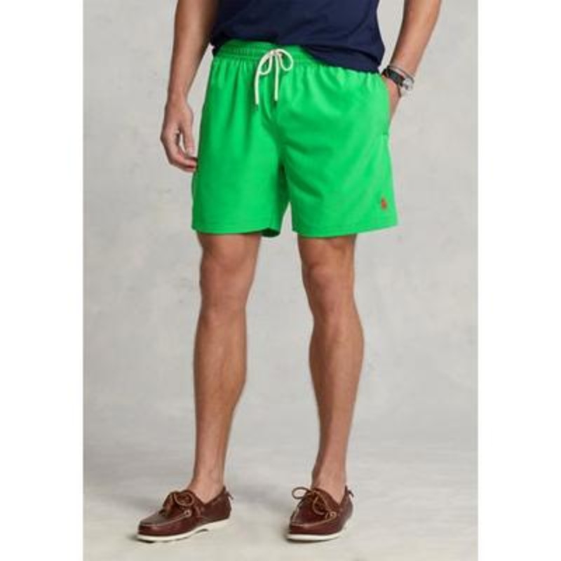 Polo Ralph Lauren Men's 5.75 Inch Traveler Classic Swim Trunks Green