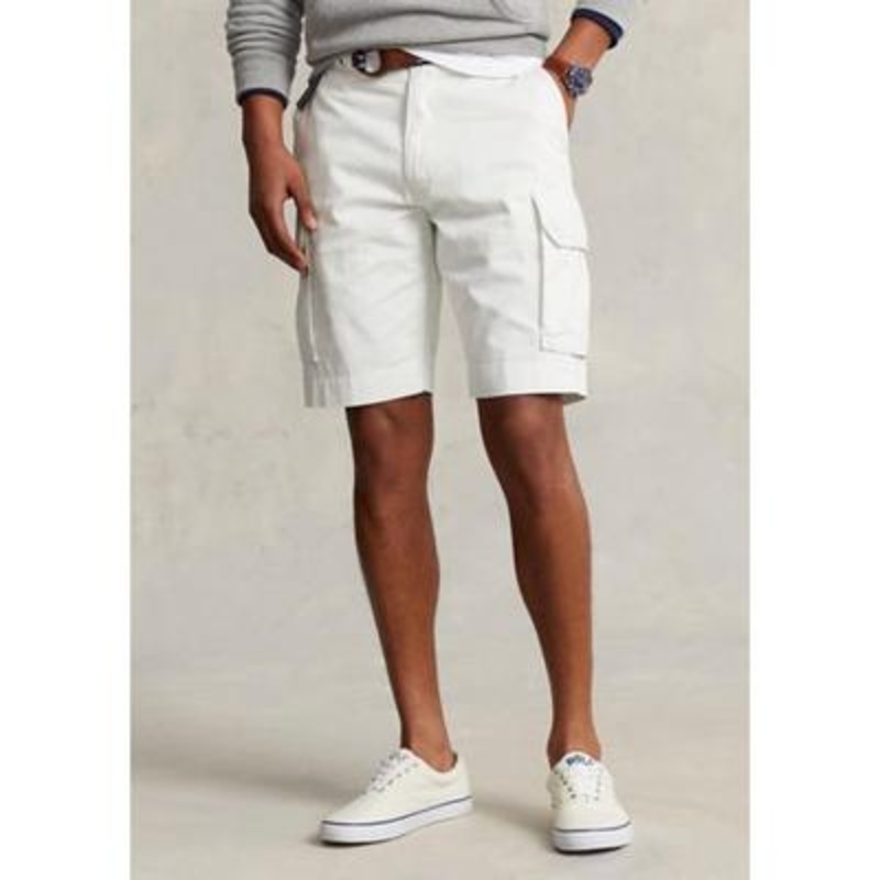 Polo Ralph Lauren Mens 10-12" Relaxed Fit Shorts Deckwash White 42