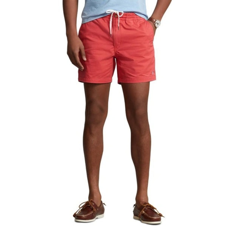 Polo Ralph Lauren Mens 6" Prepster Shorts Starboard Red Small Drawstring