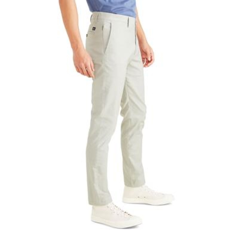 Dockers Men's Alpha Slim Fit Smart Flex Stretch Chino Pants Light Grey 38 x 32