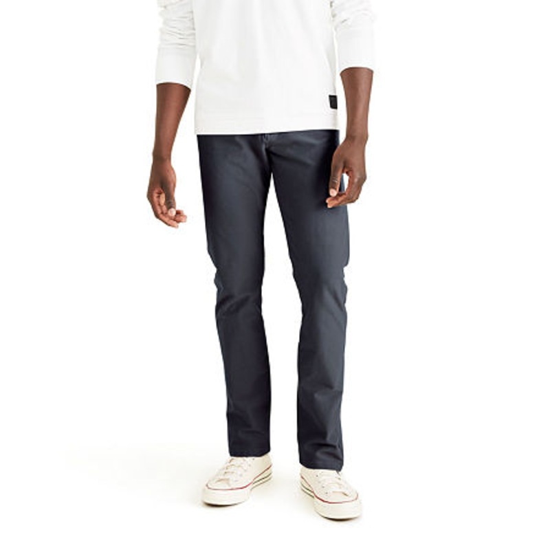 Dockers Mens Slim-Fit Comfort Knit Chino Pants Blue 36 x 30