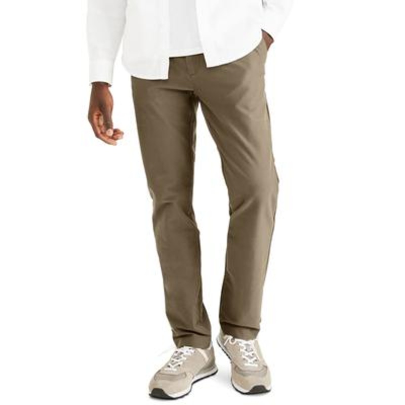 Dockers Mens Slim Fit Smart 360 Knit Casual Pants Timberwolf 32 x 29