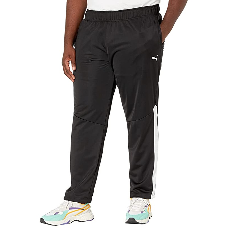Puma Mens Contrast Pants Sweatpants Black White XLT