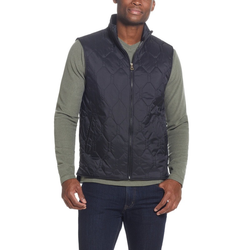 Vintage Weatherproof Men's Black Puffer Vest Medium Black