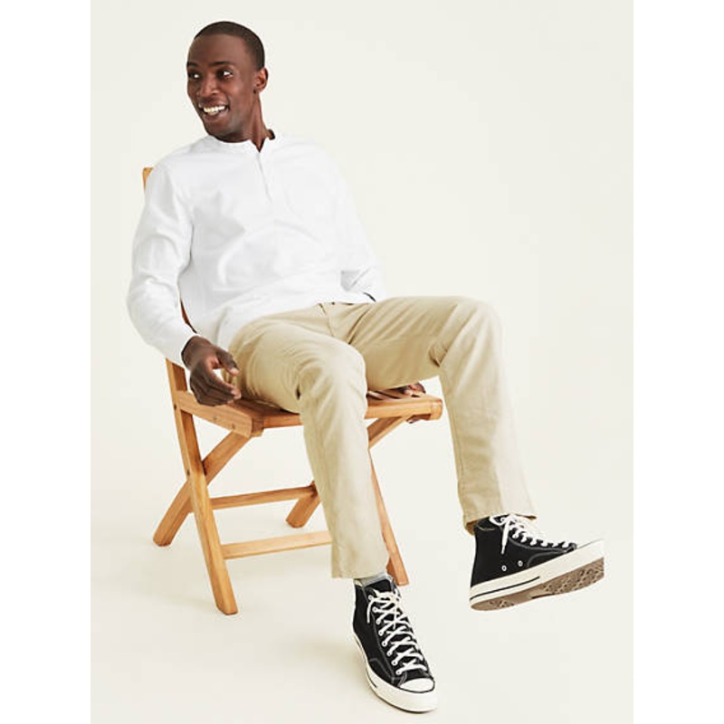 Dockers Mens Alpha Icon Chino Pants Moonstruck Beige 36 x 30