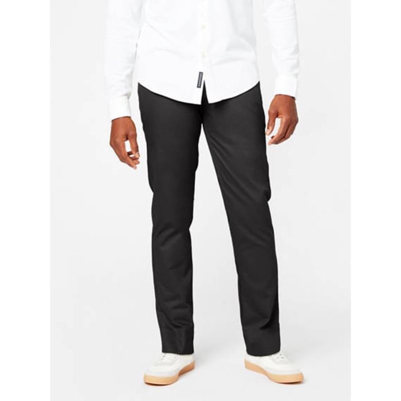 Dockers Men's Signature Athletic Fit Stretch Khaki Pants Black 36 x 32