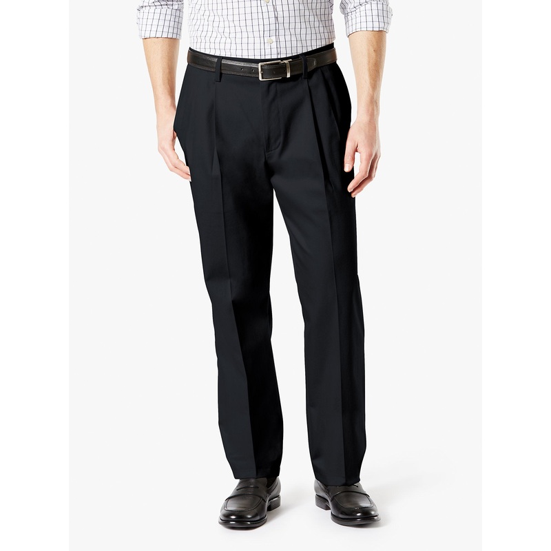 Dockers Mens Signature 2.0 Black Pants 48 x 30