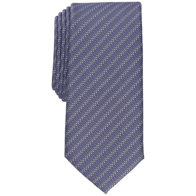 Alfani Mens Necktie Garrett Stripe Purple Tie