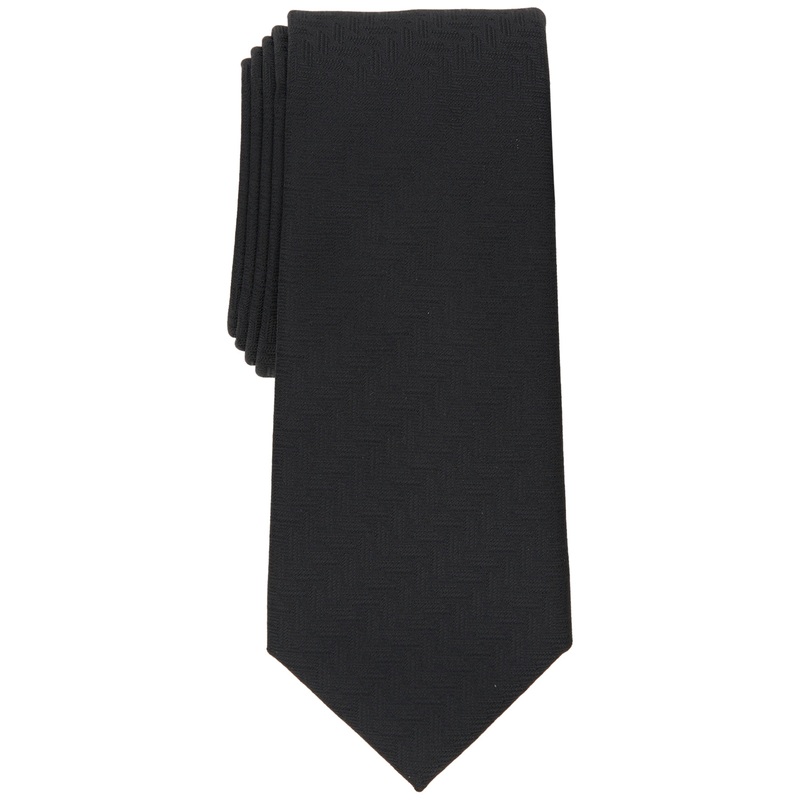 Alfani Mens Slim Necktie Geometric Navy Blue Tie OS