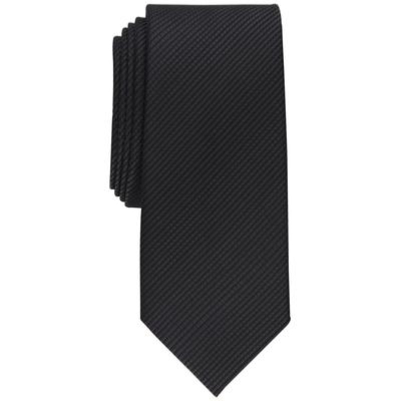Alfani Mens Stratton Tie Solid Black