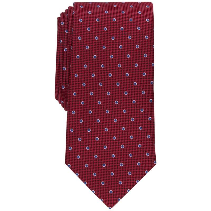 Club Room Men's Classic Necktie Dot Red Tie
