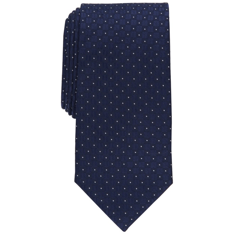 Perry Ellis Mens Klaren Neat Tie Navy Blue OS