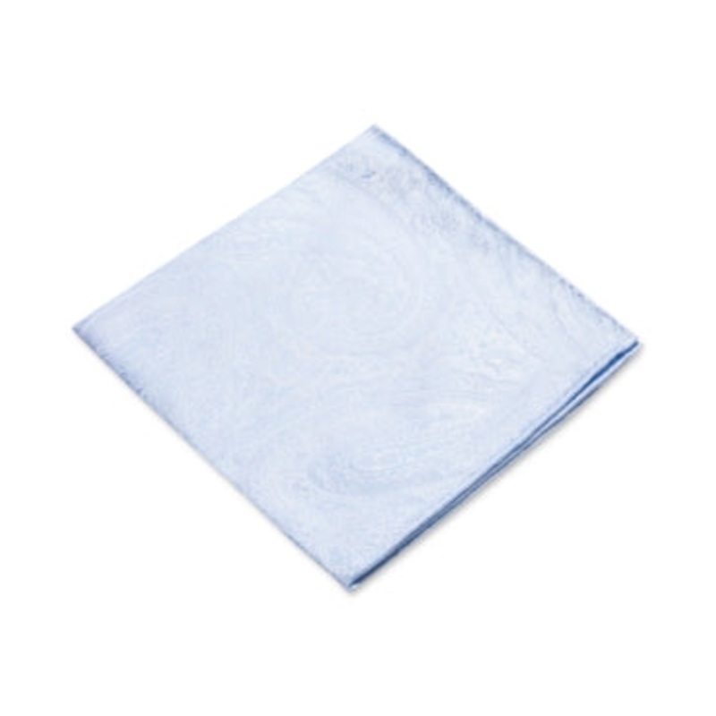 Ryan Seacrest Distinction Men's Paisley Pocket Square Light Blue One Size