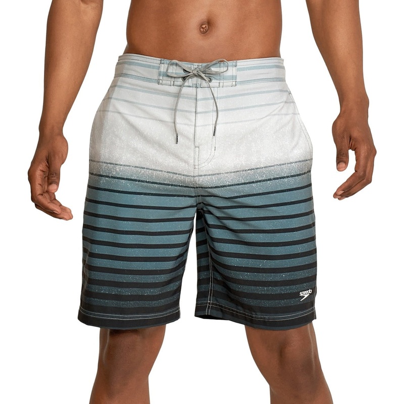 Speedo Men's 20" Ombre Bondi Board Shorts Small Grey Blue
