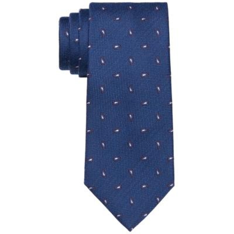 Tommy Hilfiger Men's Necktie Logan Paisley Tie Blue