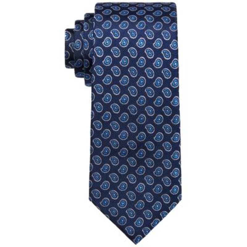 Tommy Hilfiger Small Bold Paisley Blue Tie