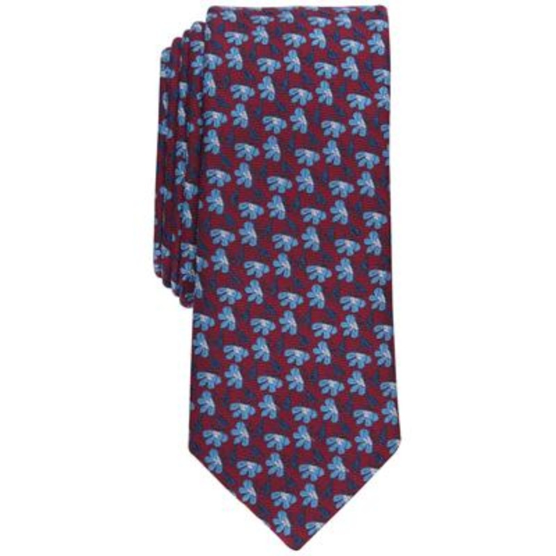 Bar III Men's Necktie Monaco Skinny Tie Red OS