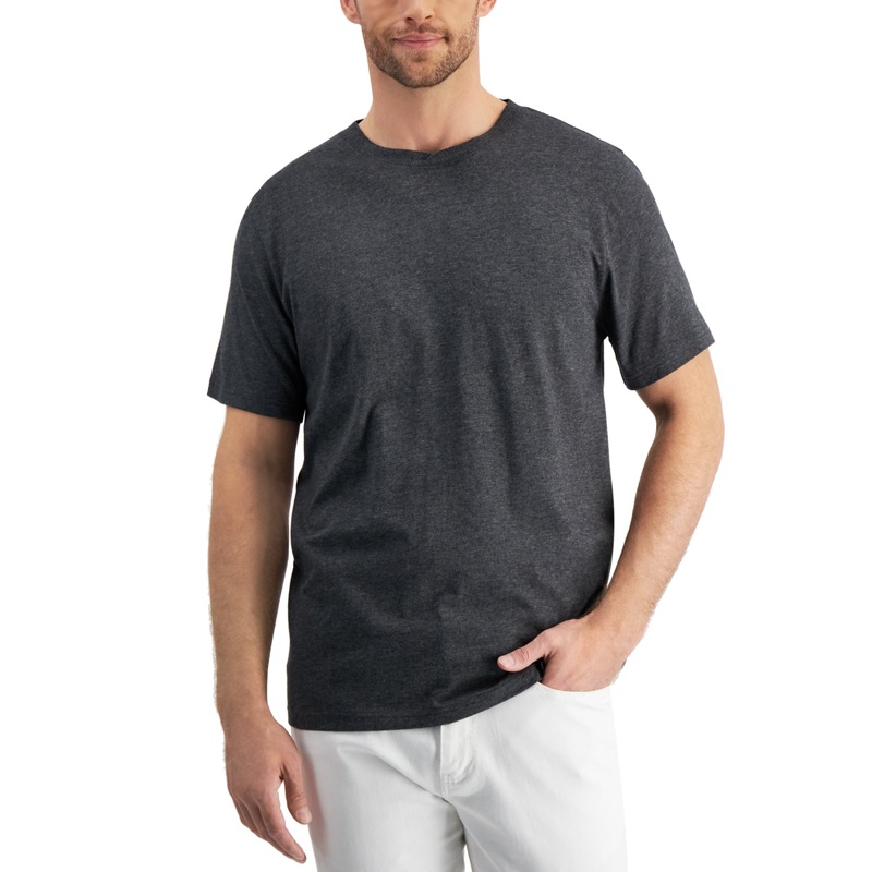 Club Room Men's Pajama T-Shirt Charcoal Heather 2XL