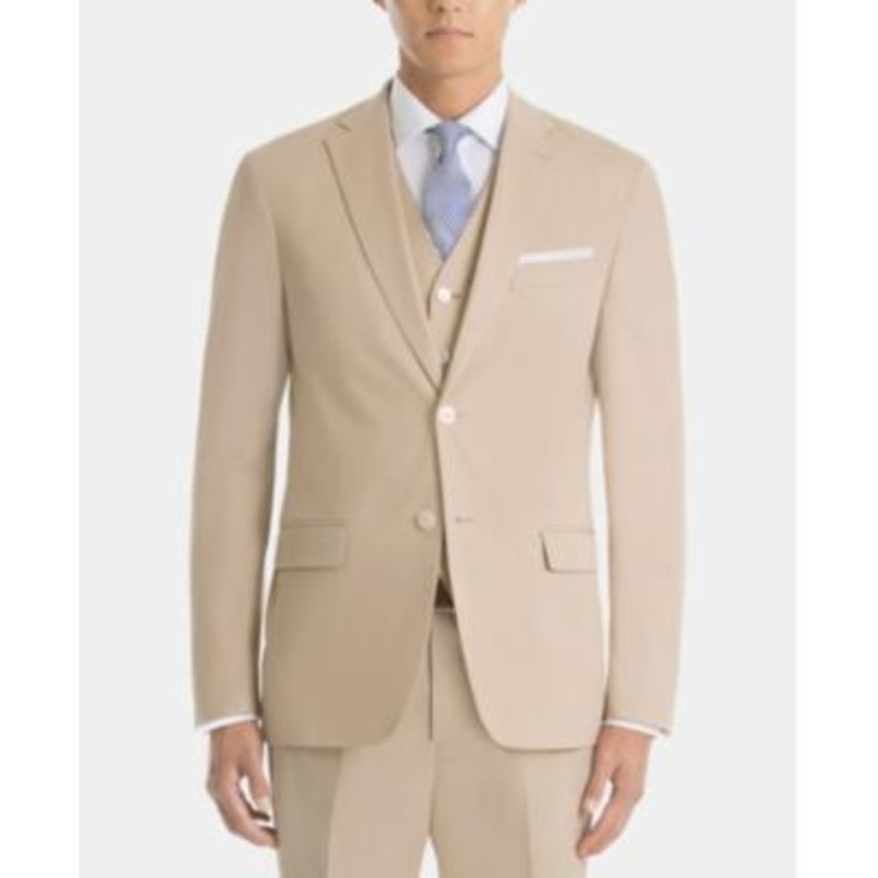 Lauren Ralph Lauren Men's Ultra Flex Classic Fit Suit Jacket  Tan 42R