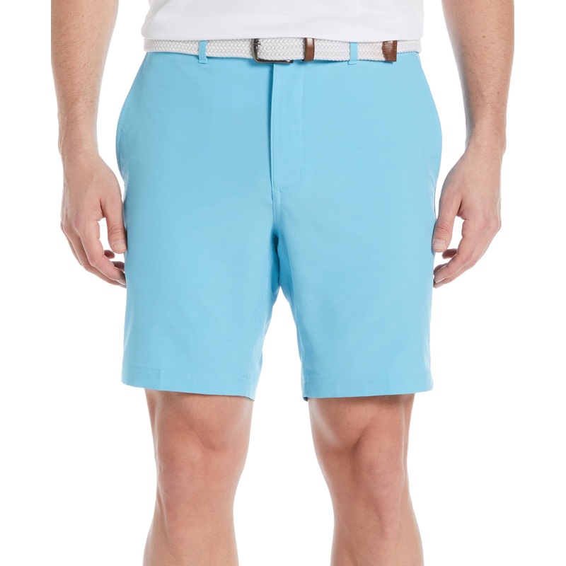 PGA TOUR Men's Flat Front Cross Over 8 Golf Shorts Blue 40