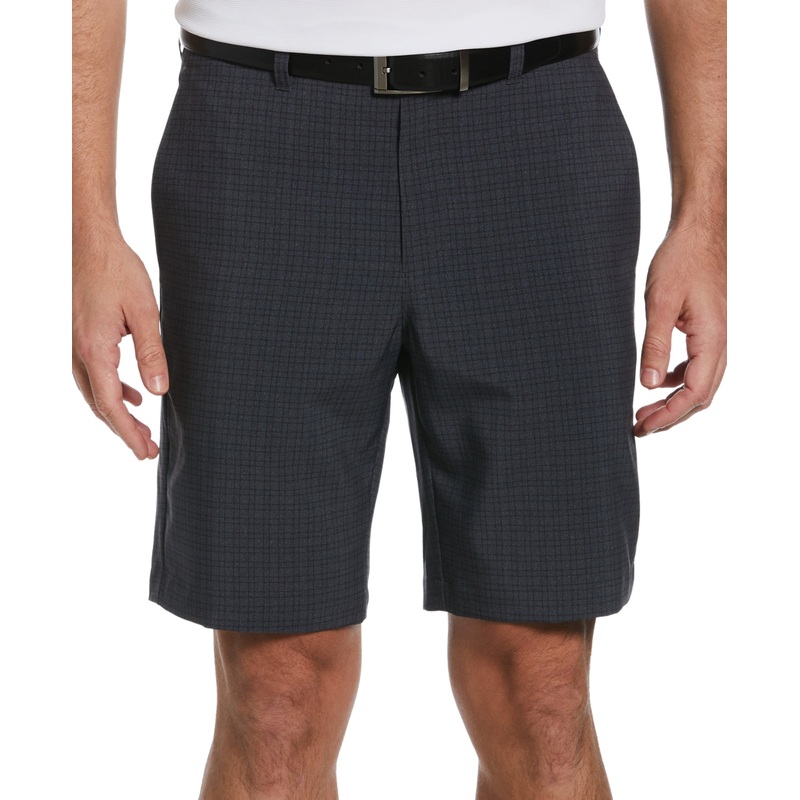 PGA TOUR Men's Flat Front Mini Geo Print Shorts Grey 40