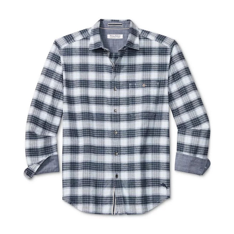 Tommy Bahama Men's Beach Rancho Check Button Down Shirt 3XL XXXL Blue